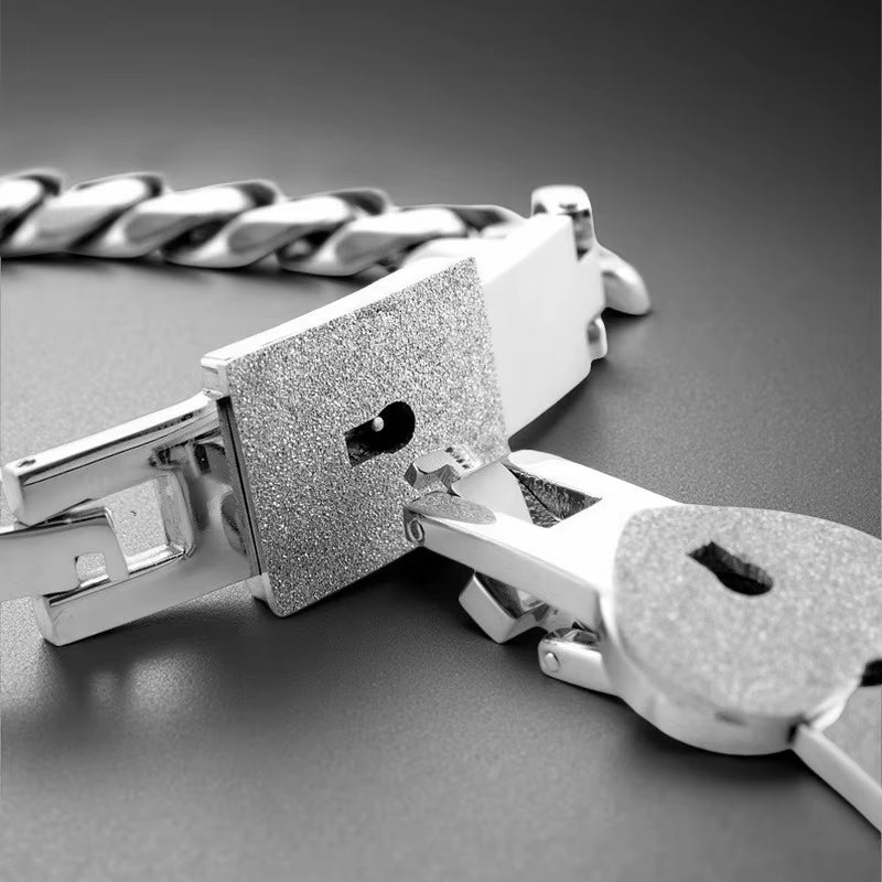 Lock and Key Bracelet Set Couples Jewelry Set for Men and Women Romantic Jewelry for Birthday, Christmas, Wedding Men Women