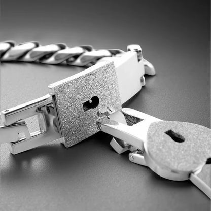 Lock and Key Bracelet Set Couples Jewelry Set for Men and Women Romantic Jewelry for Birthday, Christmas, Wedding Men Women